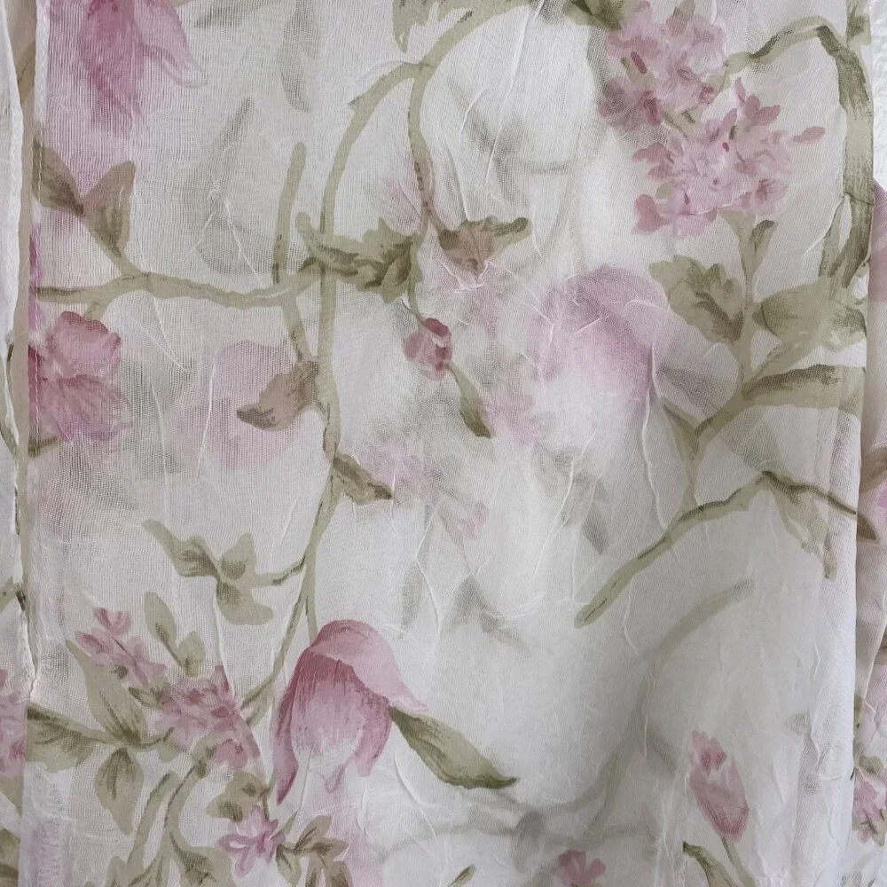 Ursula of Switzerland Dress White 18W Sleeveless Maxi Flora Romantic MOTB Whimsy - Picture 12 of 14